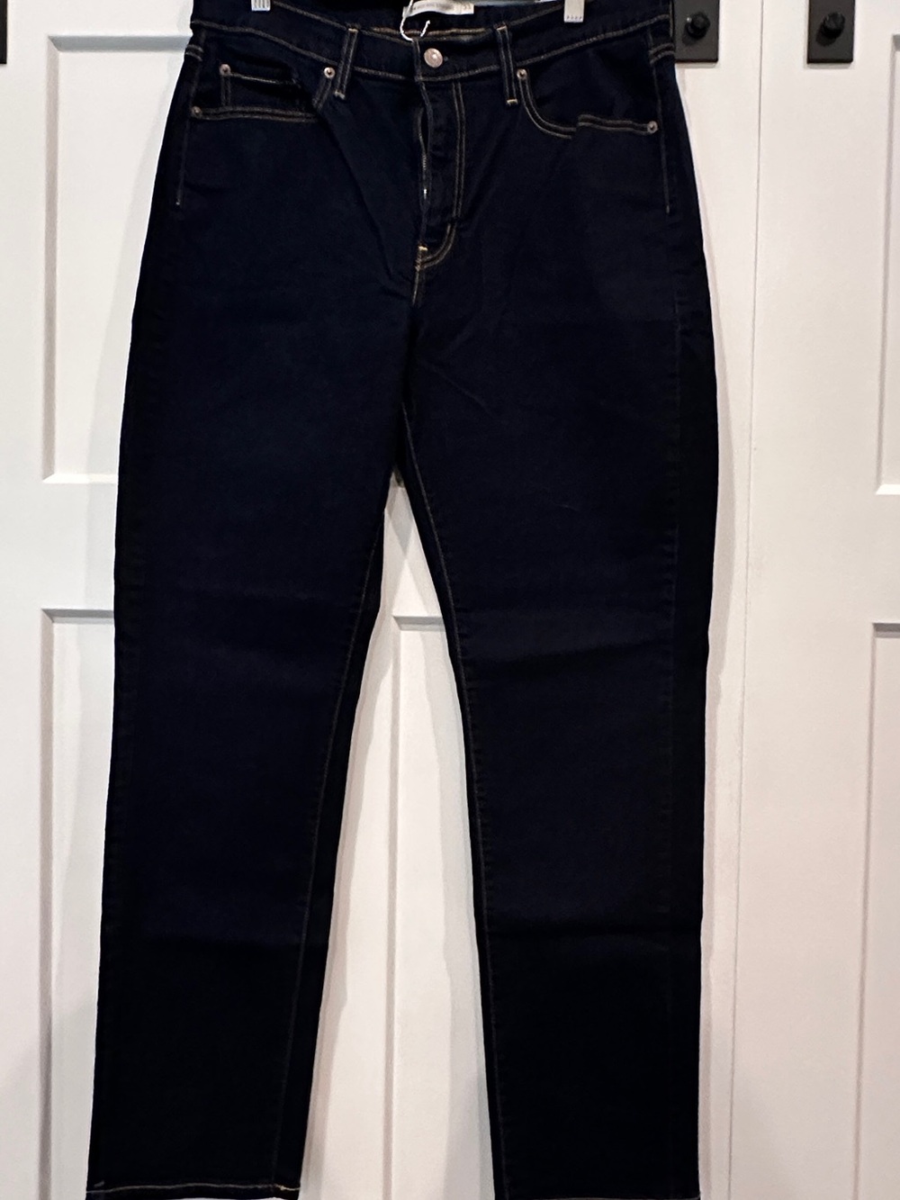 Maurices Women's Straight Leg Dark Blue Jeans